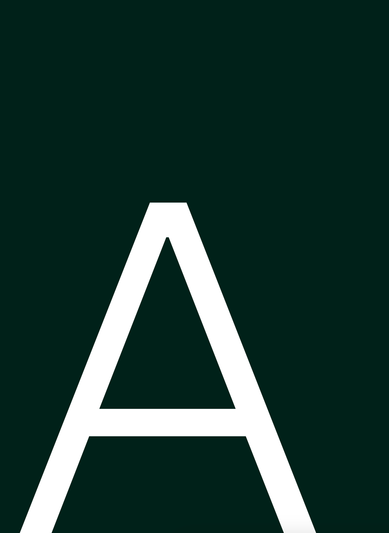 Billedet viser et stort A