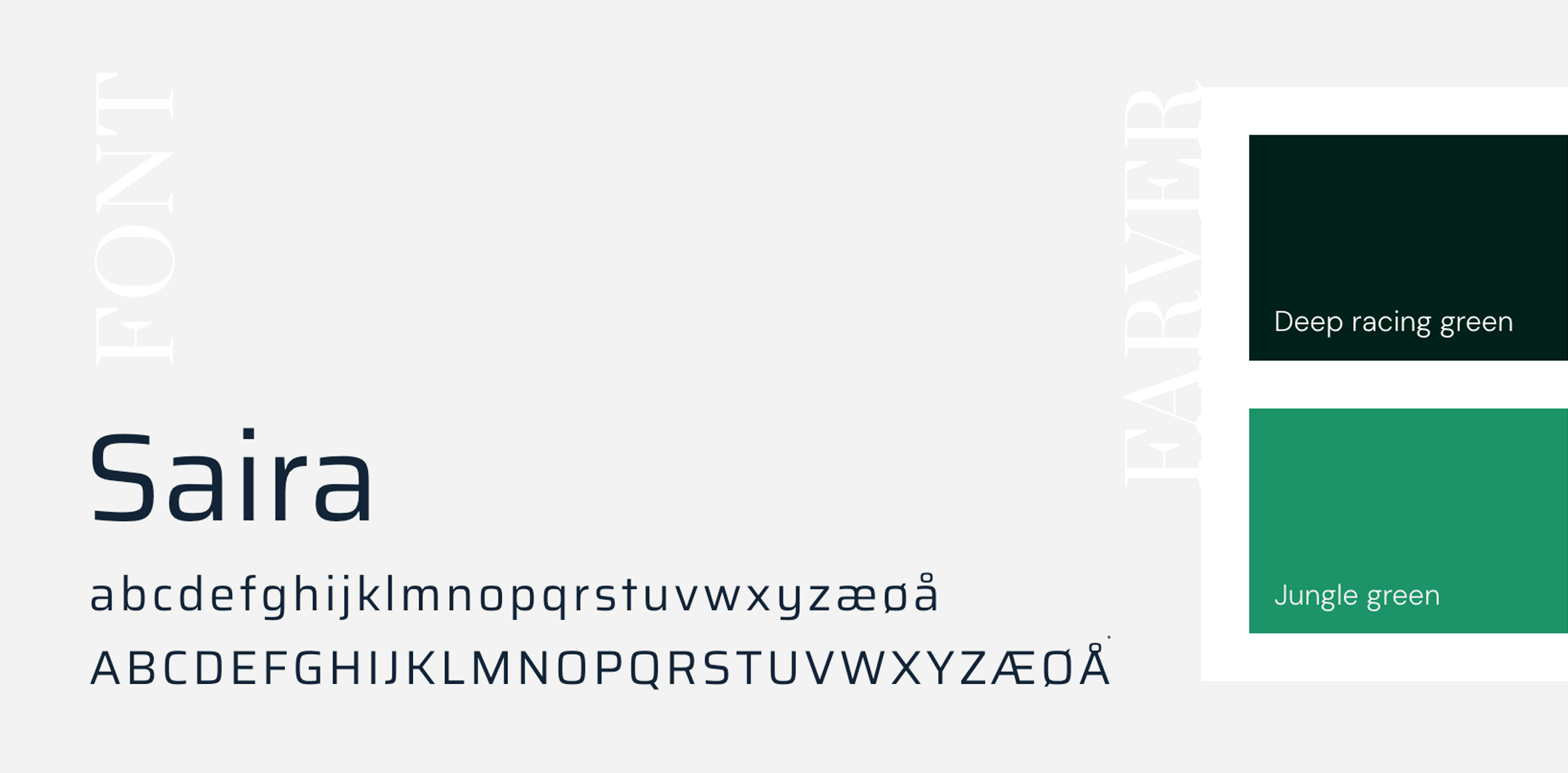 fonte og farver til Autohuset Laursen