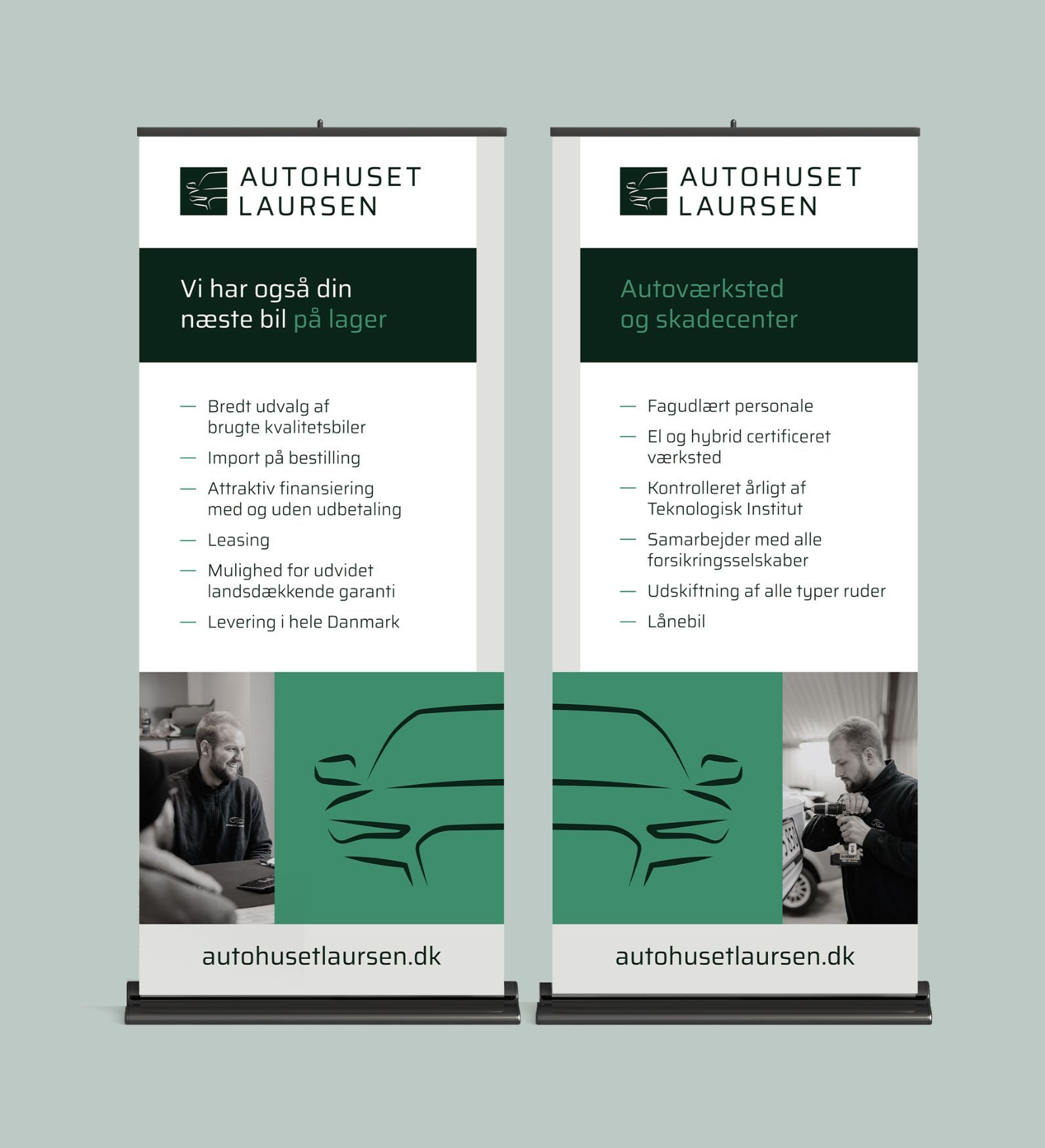 Autohuset Laursens roll ups