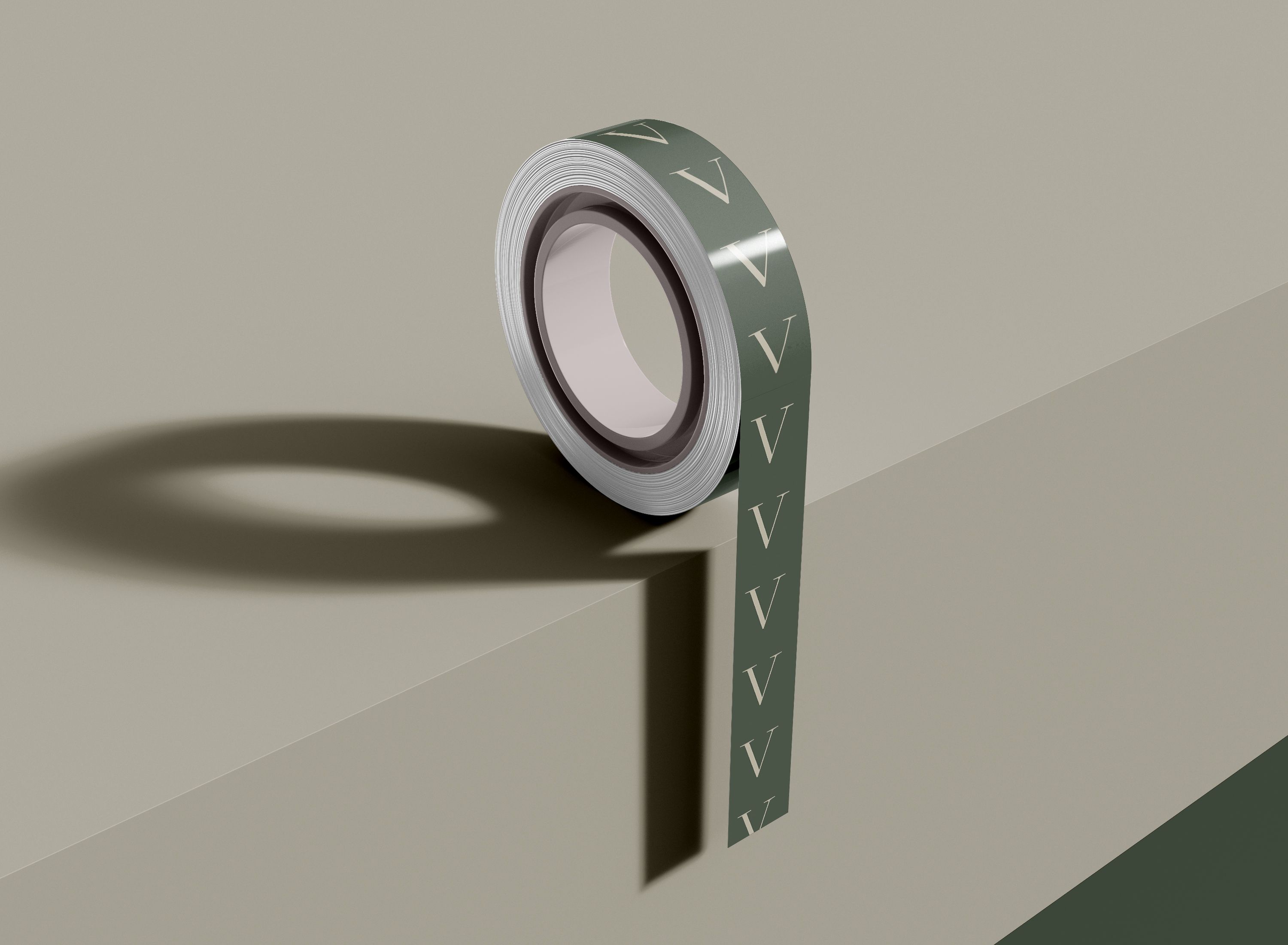 Taperulle med v'er på