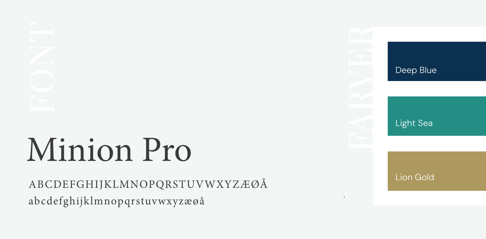 Billedet viser fonte og farver på Vimødesimiddelfart.dk