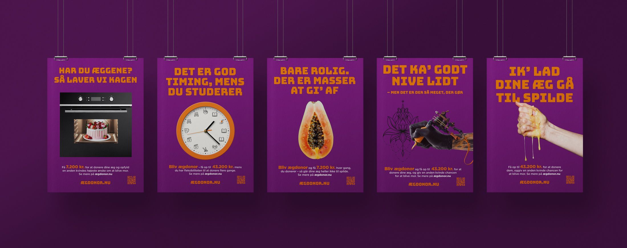 5 plakater for ægdonor.nu