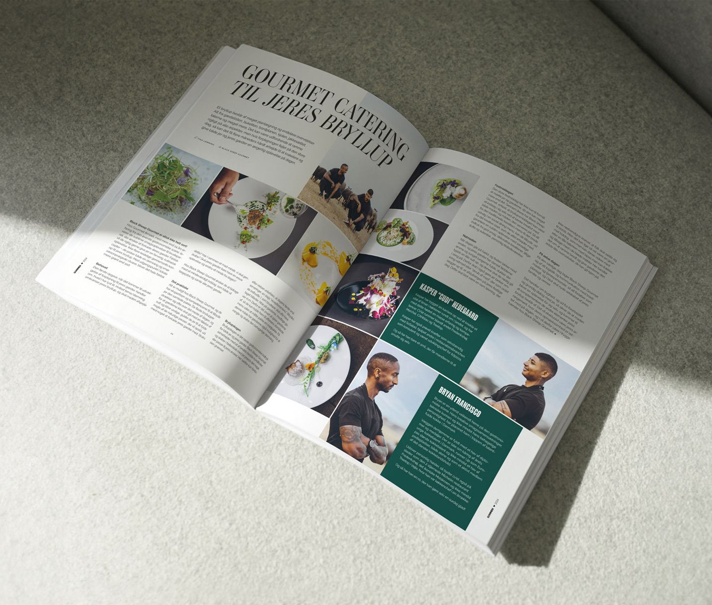 gommen opslag med artikel om black sheep gourmet