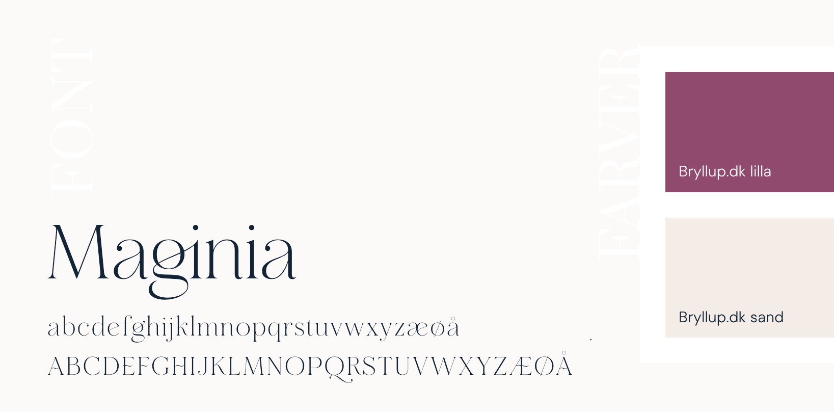 fonte og farver til bruden og bryllup.dk