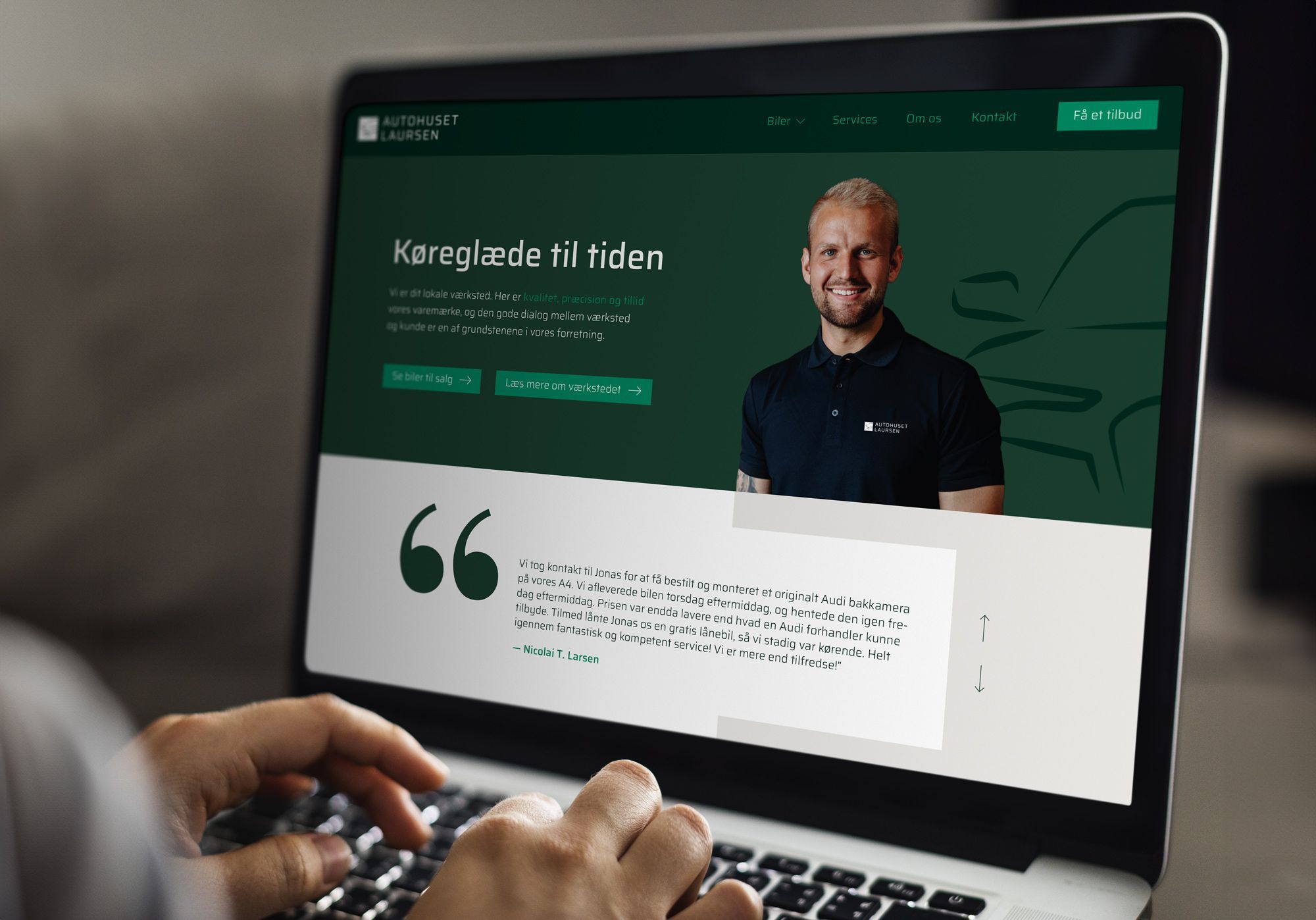 Autohuset Laursen hjemmeside