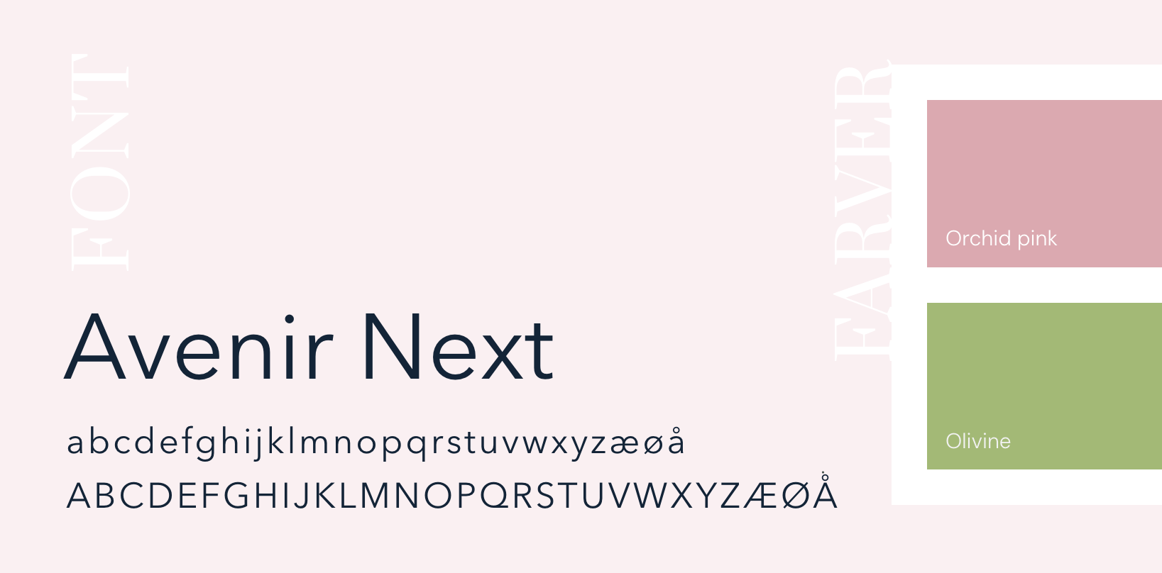 LOULOU's font og farver