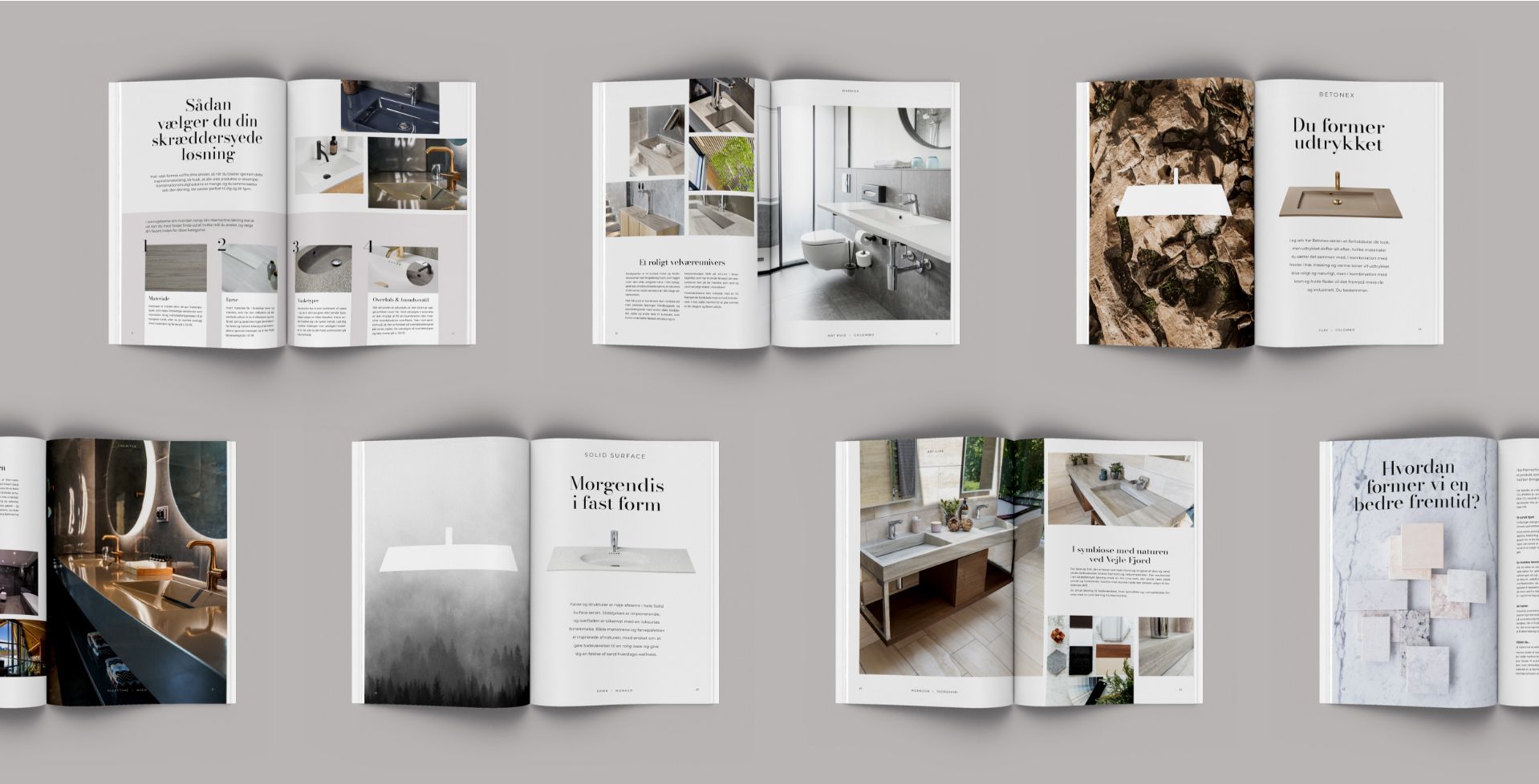 Billedet viser en masse opslag fra marmorline magasinet