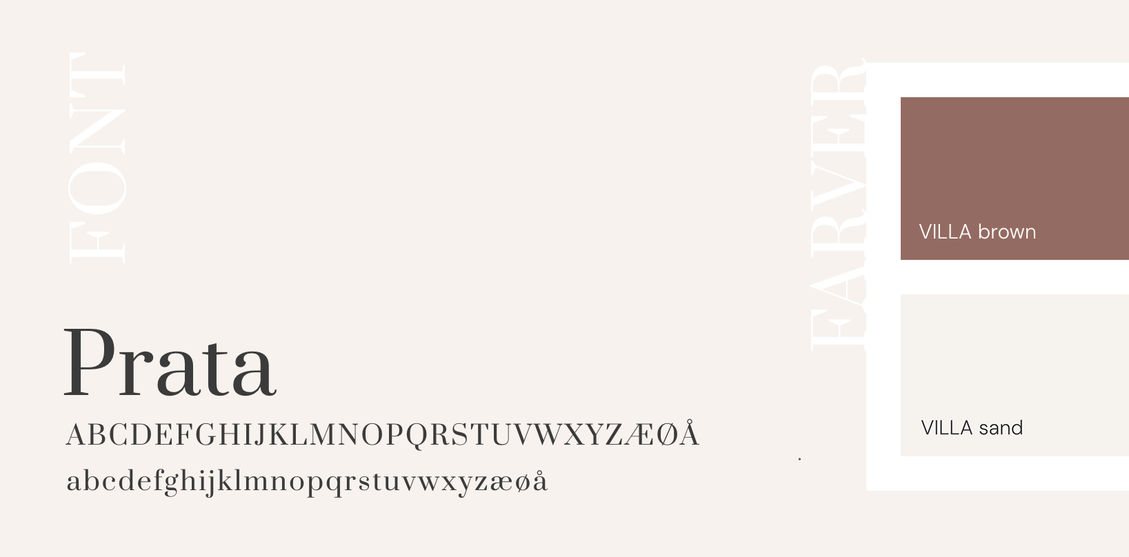 fonte og farver til VILLA