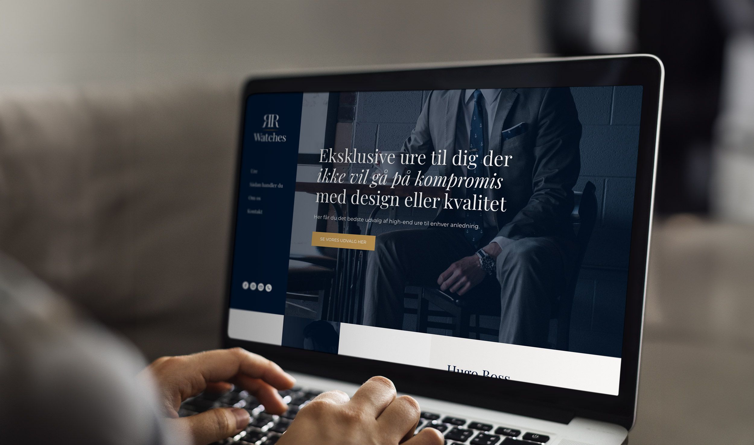 RR Watches hjemmeside på mac